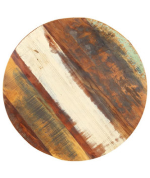 Masă laterală, 68x68x56 cm, lemn reciclat, cu aspect industrial - WOODBB386