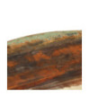Masă laterală, 68x68x56 cm, lemn reciclat, cu aspect industrial - WOODBB386