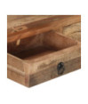 Masă consolă 90,5x30x75cm lemn masiv de acacia și lemn reciclat, cu aspect rustic - WOODBB54