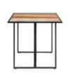 Masă de bucătărie, 160 cm, lemn reciclat, cu aspect industrial - WOODBB387