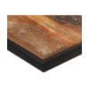Masă de bucătărie, 160 cm, lemn reciclat, cu aspect industrial - WOODBB387