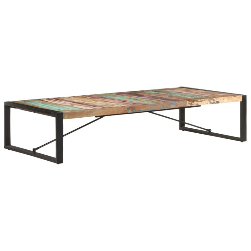 Măsuță de cafea, 180 x 90 x 40 cm, lemn reciclat, cu aspect industrial - WOODBB389 Măsuță de cafea, 180 x 90 x 40 cm, lemn reciclat, cu aspect industrial - WOODBB389
