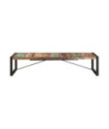 Măsuță de cafea, 180 x 90 x 40 cm, lemn reciclat, cu aspect industrial - WOODBB389 Măsuță de cafea, 180 x 90 x 40 cm, lemn reciclat, cu aspect industrial - WOODBB389