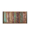 Măsuță de cafea, 180 x 90 x 40 cm, lemn reciclat, cu aspect industrial - WOODBB389 Măsuță de cafea, 180 x 90 x 40 cm, lemn reciclat, cu aspect industrial - WOODBB389