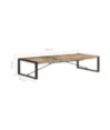 Măsuță de cafea, 180 x 90 x 40 cm, lemn reciclat, cu aspect industrial - WOODBB389 Măsuță de cafea, 180 x 90 x 40 cm, lemn reciclat, cu aspect industrial - WOODBB389