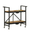 Cărucior de bucătărie, 87x36x81 cm, lemn reciclat, cu aspect rustic - WOODBB55 Cărucior de bucătărie, 87x36x81 cm, lemn reciclat, cu aspect rustic - WOODBB55