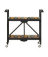 Cărucior de bucătărie, 87x36x81 cm, lemn reciclat, cu aspect rustic - WOODBB55 Cărucior de bucătărie, 87x36x81 cm, lemn reciclat, cu aspect rustic - WOODBB55