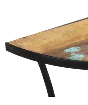 Masă laterală, 110x40x77 cm, lemn reciclat - WOODBB391