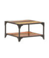 Măsuță cafea aspect industrial, din lemn masiv reciclat, pătrată, 60 x 60 x 35 cm Măsuță cafea aspect industrial, din lemn masiv reciclat, pătrată, 60 x 60 x 35 cm