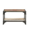 Măsuță cafea aspect industrial, din lemn masiv reciclat, pătrată, 60 x 60 x 35 cm Măsuță cafea aspect industrial, din lemn masiv reciclat, pătrată, 60 x 60 x 35 cm