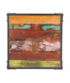 Măsuță cafea aspect industrial, din lemn masiv reciclat, pătrată, 60 x 60 x 35 cm Măsuță cafea aspect industrial, din lemn masiv reciclat, pătrată, 60 x 60 x 35 cm