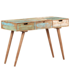 Masă de toaletă cu oglindă, 112x45x76 cm, lemn reciclat - WOODBB394