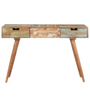 Masă de toaletă cu oglindă, 112x45x76 cm, lemn reciclat - WOODBB394