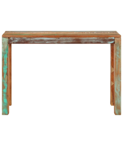 Masă consolă, 110x35x76 cm, lemn reciclat, cu aspect rustic - WOODBB395