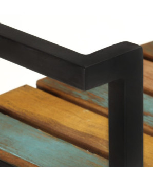 Cărucior de bucătărie, 87x36x81 cm, lemn reciclat, cu aspect rustic - WOODBB55