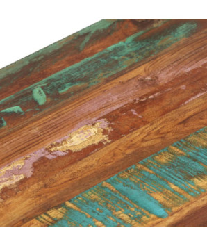 Masă laterală, 40x30x51 cm, lemn reciclat, cu aspect vintage - WOODBB398