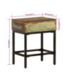 Masă laterală, 40x30x51 cm, lemn reciclat, cu aspect vintage - WOODBB398 Masă laterală, 40x30x51 cm, lemn reciclat, cu aspect vintage - WOODBB398