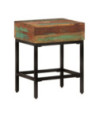 Masă laterală, 40x30x51 cm, lemn reciclat, cu aspect vintage - WOODBB398 Masă laterală, 40x30x51 cm, lemn reciclat, cu aspect vintage - WOODBB398