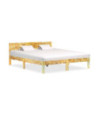 Cadru de pat, 180 x 200 cm, lemn reciclat, cu aspect vintage - WOODBB403