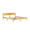 Cadru de pat, 180 x 200 cm, lemn reciclat, cu aspect vintage - WOODBB403