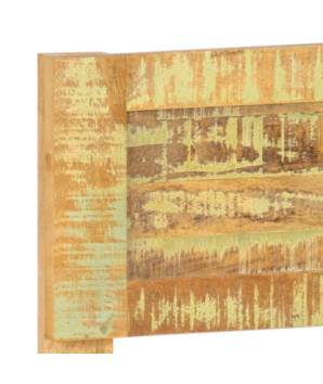 Cadru de pat, 180 x 200 cm, lemn reciclat, cu aspect vintage - WOODBB403