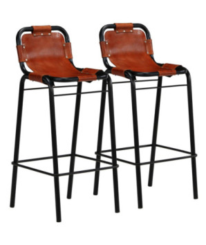 Masă bar cu 2 scaune cu spătar vintage, din lemn masiv reciclat, pătrată, 70 x 70 x 106 cm