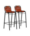 Masă bar cu 2 scaune cu spătar vintage, din lemn masiv reciclat, pătrată, 70 x 70 x 106 cm Masă bar cu 2 scaune cu spătar vintage, din lemn masiv reciclat, pătrată, 70 x 70 x 106 cm