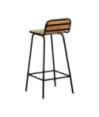 Scaune masă bar multicolor vintage, din lemn masiv reciclat, cu spătar, 4 buc. Scaune masă bar multicolor vintage, din lemn masiv reciclat, cu spătar, 4 buc.
