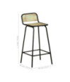 Scaune masă bar multicolor vintage, din lemn masiv reciclat, cu spătar, 4 buc. Scaune masă bar multicolor vintage, din lemn masiv reciclat, cu spătar, 4 buc.
