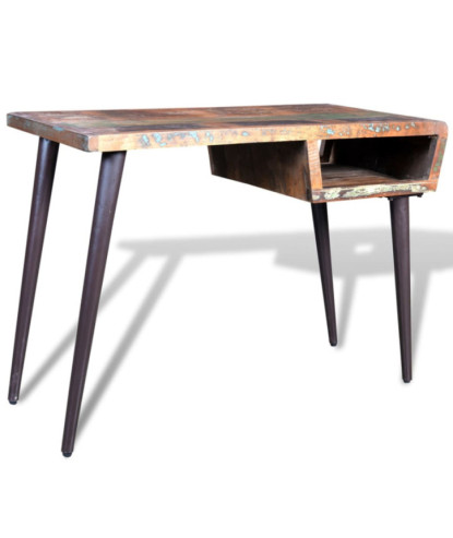 Masă birou vintage, din lemn masiv reciclat, cu 1 compartiment, handmade