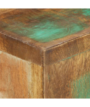 Masă consolă, 120x30x75 cm, lemn reciclat, cu aspect industrial - WOODBB411