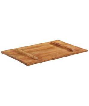 Blat masă rustic din lemn masiv reciclat, dreptunghiulară, 90 x 60 cm
