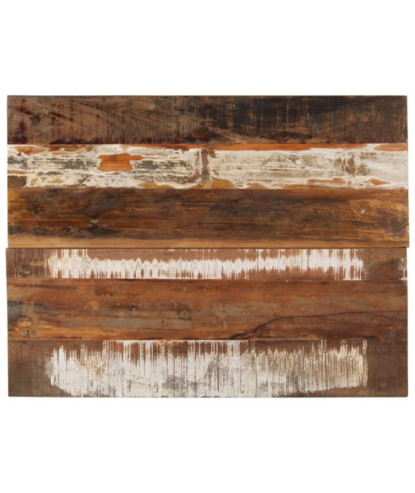 Blat masă rustic din lemn masiv reciclat, dreptunghiulară, 80 x 60 cm, handmade