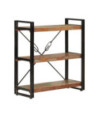 Bibliotecă compactă, din lemn masiv reciclat, cu 3 rafturi, 77x30x80 cm, handmade Bibliotecă compactă, din lemn masiv reciclat, cu 3 rafturi, 77x30x80 cm, handmade