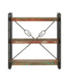 Bibliotecă compactă, din lemn masiv reciclat, cu 3 rafturi, 77x30x80 cm, handmade Bibliotecă compactă, din lemn masiv reciclat, cu 3 rafturi, 77x30x80 cm, handmade
