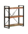 Bibliotecă compactă, din lemn masiv reciclat, cu 3 rafturi, 77x30x80 cm, handmade Bibliotecă compactă, din lemn masiv reciclat, cu 3 rafturi, 77x30x80 cm, handmade