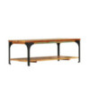 Măsuță de cafea cu raft, 100 x 60 x 35 cm, lemn reciclat, cu aspect vintage - WOODBB422 Măsuță de cafea cu raft, 100 x 60 x 35 cm, lemn reciclat, cu aspect vintage - WOODBB422