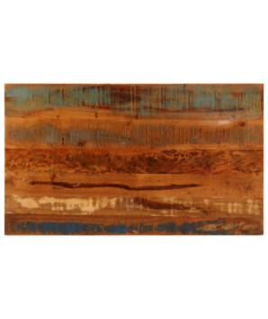 Măsuță de cafea cu raft, 100 x 60 x 35 cm, lemn reciclat, cu aspect vintage - WOODBB422