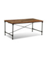 Masă de bucătărie pentru 6 persoane, aspect industrial, din lemn masiv reciclat, dreptunghiulară, 180 x 90 x 76 cm Masă de bucătărie pentru 6 persoane, aspect industrial, din lemn masiv reciclat, dreptunghiulară, 180 x 90 x 76 cm