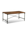 Masă de bucătărie pentru 6 persoane, aspect industrial, din lemn masiv reciclat, dreptunghiulară, 180 x 90 x 76 cm Masă de bucătărie pentru 6 persoane, aspect industrial, din lemn masiv reciclat, dreptunghiulară, 180 x 90 x 76 cm