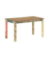 Masă de bucătărie, 140 x 70 x 76 cm, lemn reciclat - WOODBB425 Masă de bucătărie, 140 x 70 x 76 cm, lemn reciclat - WOODBB425