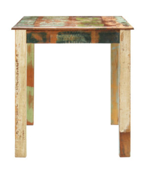 Masă de bucătărie, 140 x 70 x 76 cm, lemn reciclat - WOODBB425