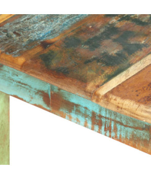 Masă de bucătărie, 140 x 70 x 76 cm, lemn reciclat - WOODBB425