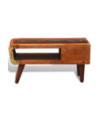 Măsuță de cafea cu margine curbată, 1 sertar, lemn reciclat, cu aspect antichizat - WOODBB430 Măsuță de cafea cu margine curbată, 1 sertar, lemn reciclat, cu aspect antichizat - WOODBB430