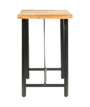 Set de bar, 9 piese, lemn masiv de acacia și lemn reciclat, cu aspect industrial - WOODBB438