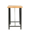 Set de bar, 9 piese, lemn masiv de acacia și lemn reciclat, cu aspect industrial - WOODBB438