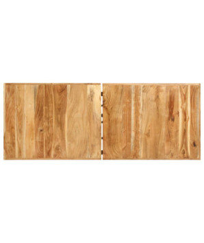 Set de bar, 9 piese, lemn masiv de acacia și lemn reciclat, cu aspect industrial - WOODBB438