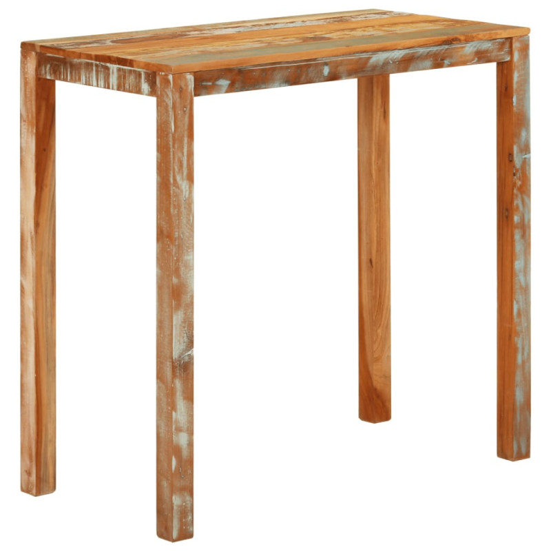Masă rustică, din lemn masiv reciclat, dreptunghiulară, 112x55x108 cm, handmade Masă rustică, din lemn masiv reciclat, dreptunghiulară, 112x55x108 cm, handmade