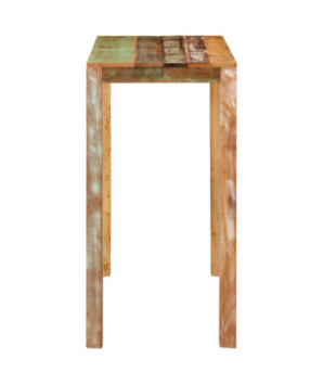 Masă rustică, din lemn masiv reciclat, dreptunghiulară, 112x55x108 cm, handmade
