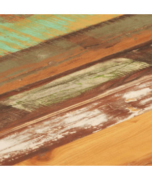 Masă rustică, din lemn masiv reciclat, dreptunghiulară, 112x55x108 cm, handmade
